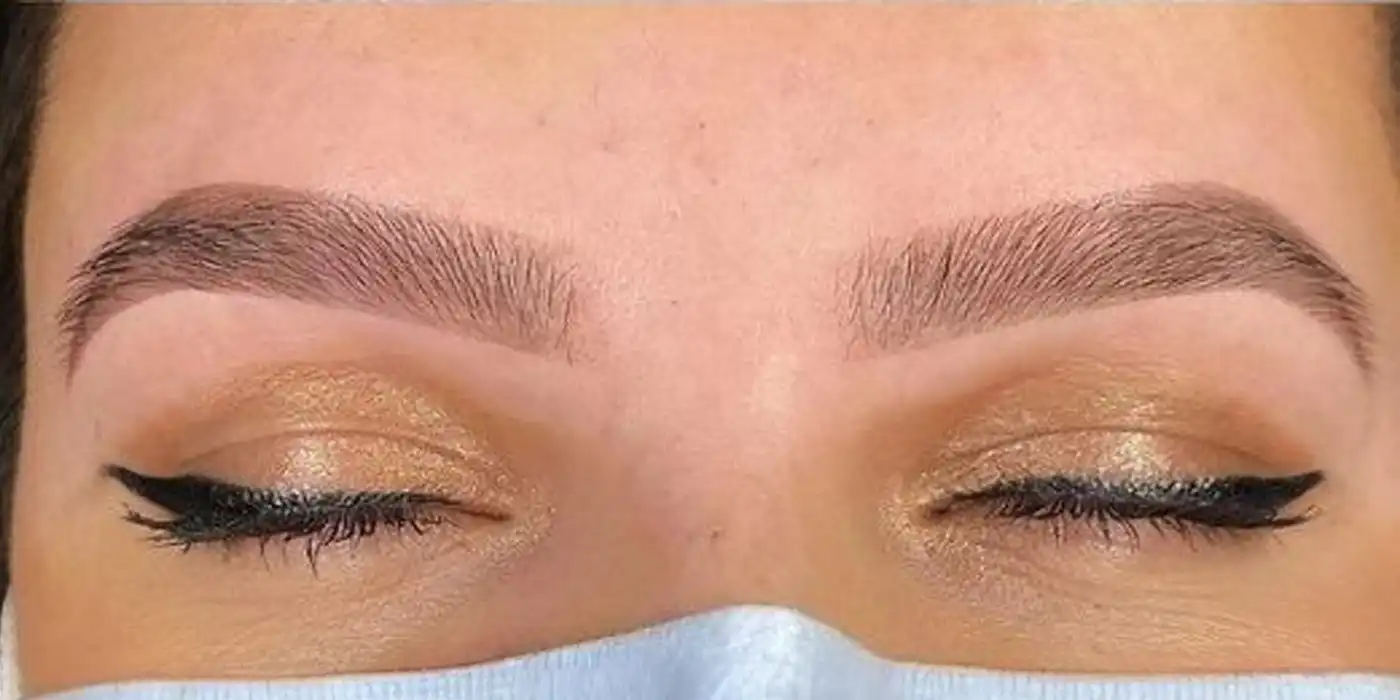 Eyebrow tinting after